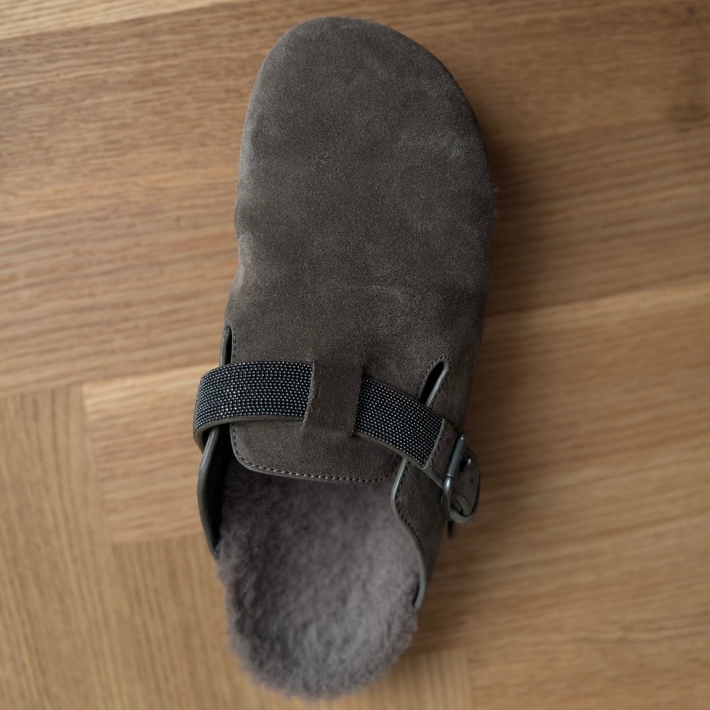 Brunello Cucinelli Monile-Detailed Clogs/mules, dark brown, size 41 - Picture 5 of 8